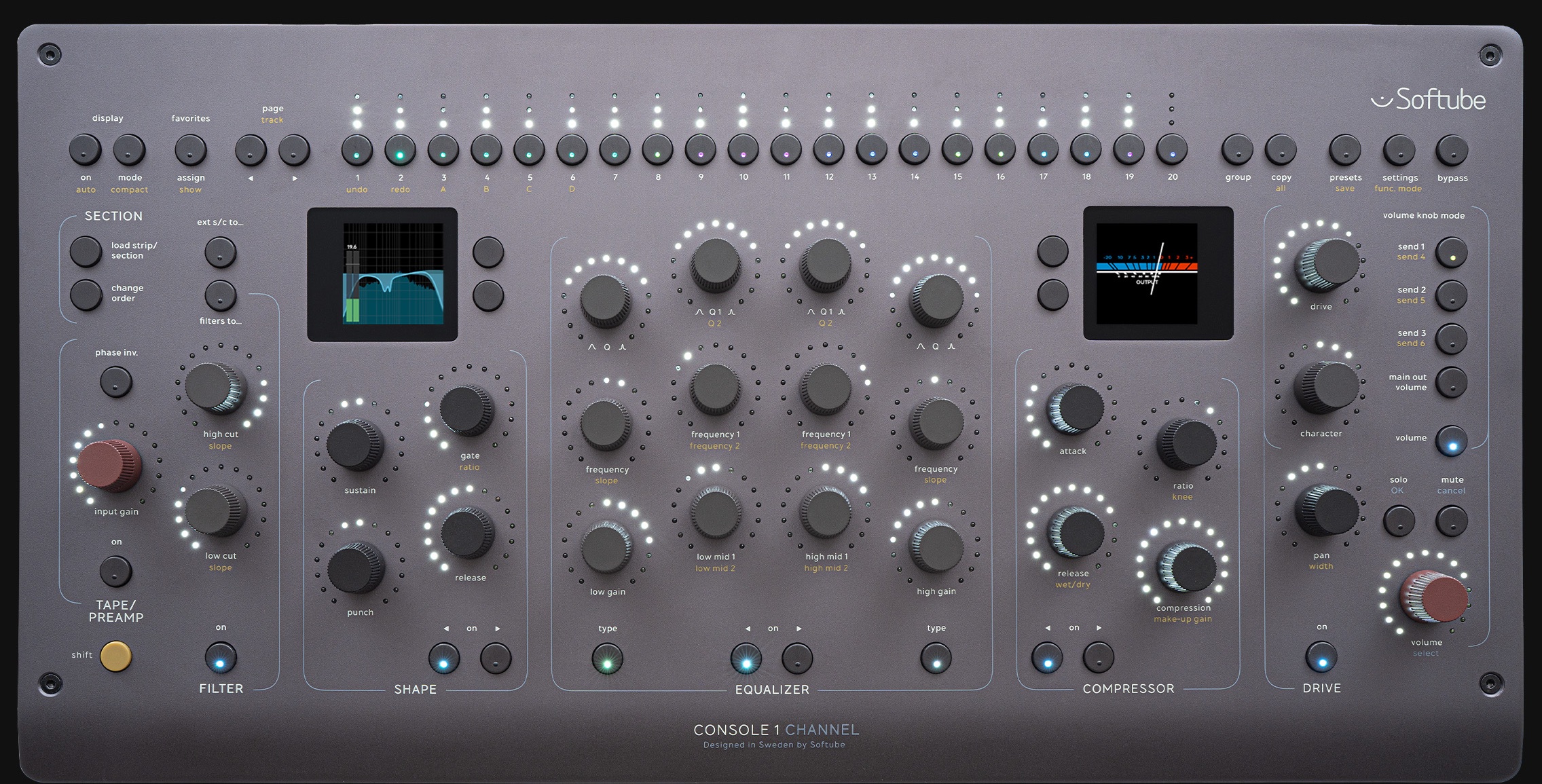 Softube Console 1 mk3 フェーダー Softube Console 1 mk3 フェーダー